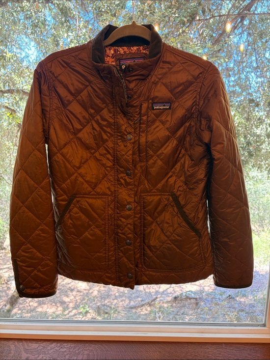 Patagonia Jackets & Blazers - Patagonia Quilted Chestnut Brown Snap-Front Jacket